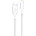 كابل Green Lion PVC USB-A إلى Micro USB عريض بطول 1 متر - أبيض