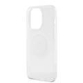 Mercedes-Benz iPhone 15 Pro Max Transparent Magsafe Case Stars Pattern - White