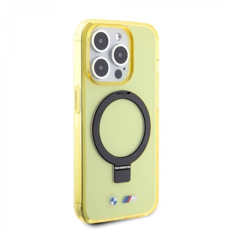BMW iPhone 15 Pro Max For MagSafe IML Case with Ring Stand  - Yellow