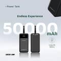 Green Lion Power Tank 50000mAh Power Bank with Fast Charging Cable - Black