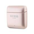 Guess True Wireless Bluetooth Earbuds Satined Finish with Printed Logo - Pink