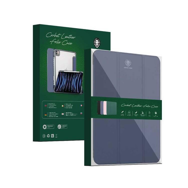 Green Lion Corbet Leather Folio Case for iPad 10.9  / 11  - Blue