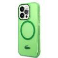 Lacoste HC MagSafe Transparent Case for iPhone 15 Series  - Green - iPhone 15 Pro