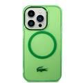 Lacoste HC MagSafe Transparent Case for iPhone 15 Series  - Green - iPhone 15 Pro