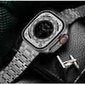 Levelo RoyalLink Stainless Steel Metal Watch Strap, Adjustable Strap, Hypoallergenic with Adjustment Tooler - Silver