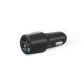 Powerology Dual Port Car Charger PD 35W USB-A 12W with Type-C to Mfi Lightning Cable - Black - أسود