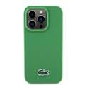 Lacoste HC MagSafe Iconic Petit Pique PU Woven Logo for iPhone 15 Series - Green - iPhone 15 Pro Max