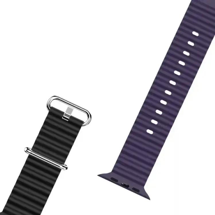 Green Lion Felex Silicone Watch Band 42/44/45/49MM - Black