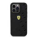 Ferrari iPhone 15 Pro Max For Silicone Case with All Over SF Pattern - Black