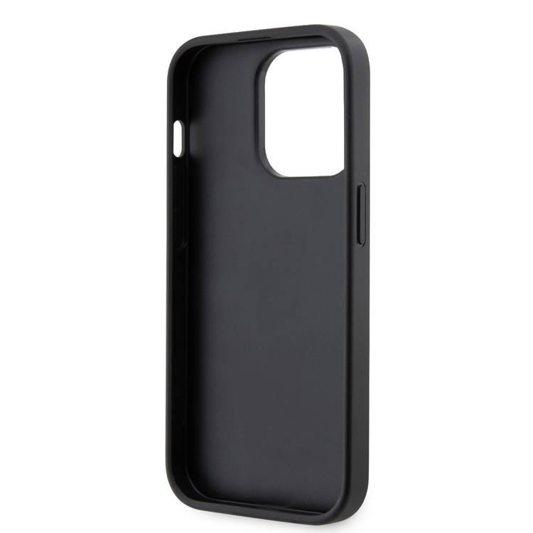 Ferrari iPhone 15 Pro Max For Gripstand Case with Perforated Pattern - Black