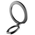 Levelo Lucca Magsafe Phone Ring Holder, Metal, MagSafe Compatible, 180° Foldable Angle - Matte Black