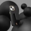Levelo iPhone 15 For Morphix Cuero Gripstand Case - Black