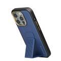 Levelo iPhone 15 Pro Max For Morphix Cuero Gripstand Case - Blue