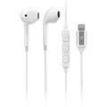 Powerology Stereo Dual MFi Earphones with Lightning Connector 1.2m  - White