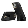 Levelo iPhone 15 Plus For Morphix Cuero Gripstand Case - Black