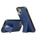 Levelo iPhone 15 For Morphix Cuero Gripstand Case - Blue