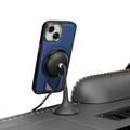 Levelo iPhone 15 For Morphix Cuero Gripstand Case - Blue