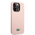 Lacoste iPhone 15 Pro For HC Magsafe Silicone Croc Logo - Pink