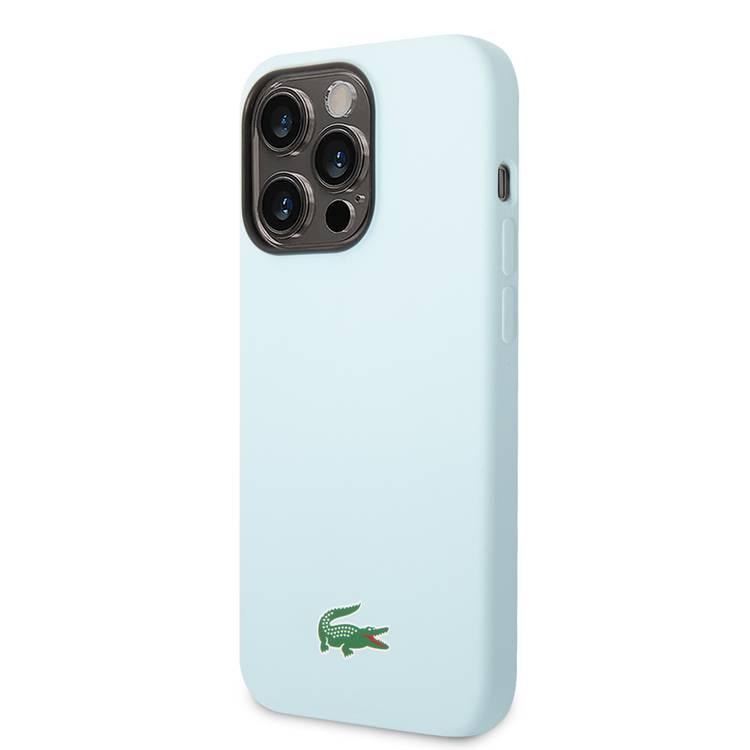 Lacoste iPhone 15 Pro Max For HC Magsafe Silicone Croc Logo - Blue