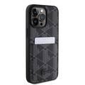 Lacoste iPhone 15 Pro For HC PU with Card Slot The Blend Monogram - Black