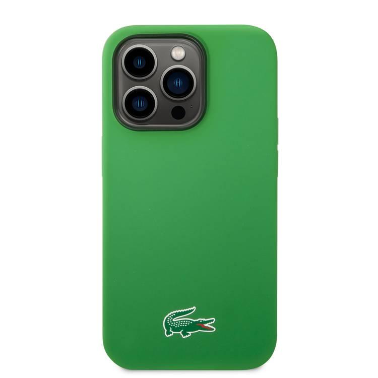 Lacoste iPhone 15 Pro Max For HC Magsafe Silicone Croc Logo - Green