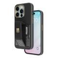 Levelo iPhone 15 Pro For Morphix Gripstand Case With Cardholder - Black