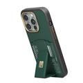 Levelo iPhone 15 Pro For Morphix Gripstand Case With Cardholder - Green