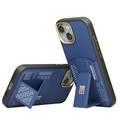 Levelo iPhone 15 For Morphix Gripstand Case With Cardholder - Blue