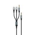 Green Lion 3 In 1 AUX Cable (1.2m) - Black