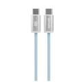 Porodo Woven 60W Type-C to Type-C Cable 1.2M - Blue