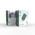 Green Lion Dual PD & QC GaN Charger PD 65W with Type-C to Lightning Cable 1M UK - Black