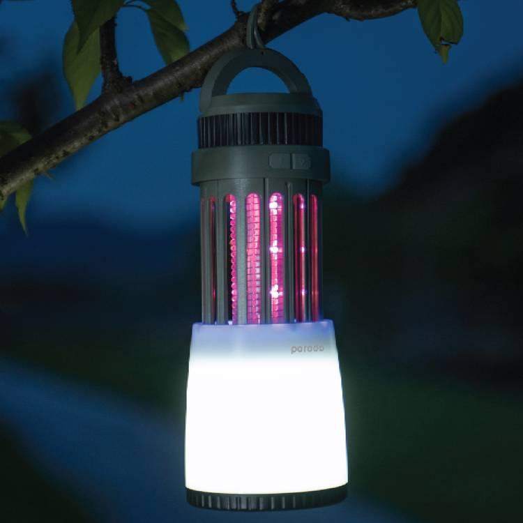 Porodo LifeStyle Outdoor 5W Lamp with Mosquito Zapper - Black/Grey