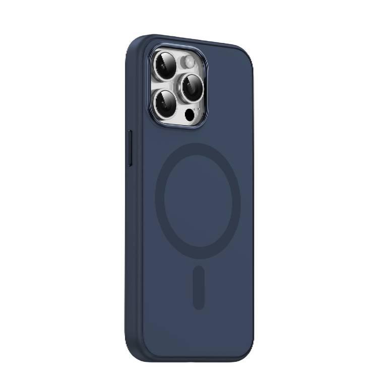 Green Lion iPhone 15 Pro Max For Duo Liquid Silicone Case - Dark Blue