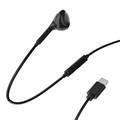 Powerology Mono USB-C Earphones 1.2M  - Black - أسود