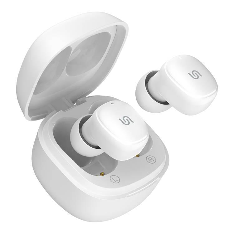 Porodo Matrix True Wireless Earbuds - Deep Bass and Touch Control   - White - In-Ear