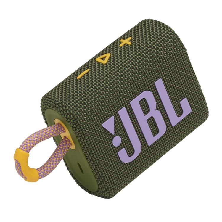 JBL Go 3 Portable Waterproof Wireless Speaker - Green