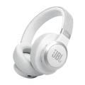 JBL Live 770NC Wireless Over-Ear Noise Cancelling Headphones, 65h Battery Life, 3h Charging Time, Bluetooth 5.3, Comfort-Fit Fabric Headband, True ANC, Personi-Fi 2.0 - White