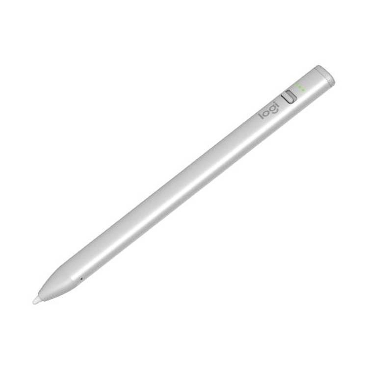 قلم رصاص رقمي من Logitech Crayon (USB-C) لجهاز iPad (جميع موديلات 2018 والإصدارات الأحدث) - فضي