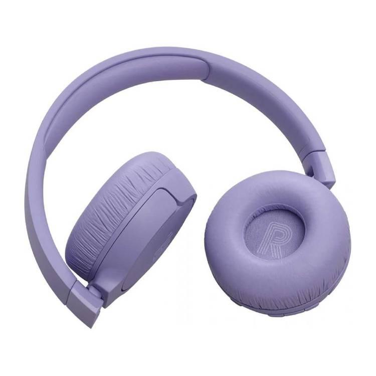 JBL T670 Over-Ear Noise Cancelling Bluetooth Stereo Wireless Headphone, Up to 70Hours Battery Life - Purple 