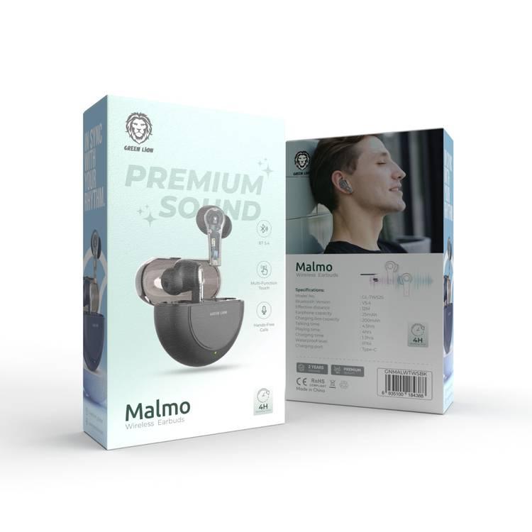 Green Lion Malmo Wireless Earbuds - Black