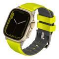 Uniq Linus Airosoft Silicone Strap for Apple Watch - Lime Green