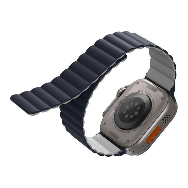 Uniq Revix Reversible Magnetic Strap for Apple Watch - Storm Blue/ Chalk Grey