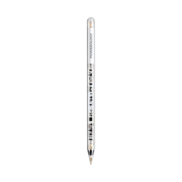 Powerology Transparent Pencil Pro 2018-2022 iPad Models, 1.5mm Pen Tip, Magnetic & Wired Charging, 11 hours Working Time Palm Rejection, Tilt Pressure Function - White