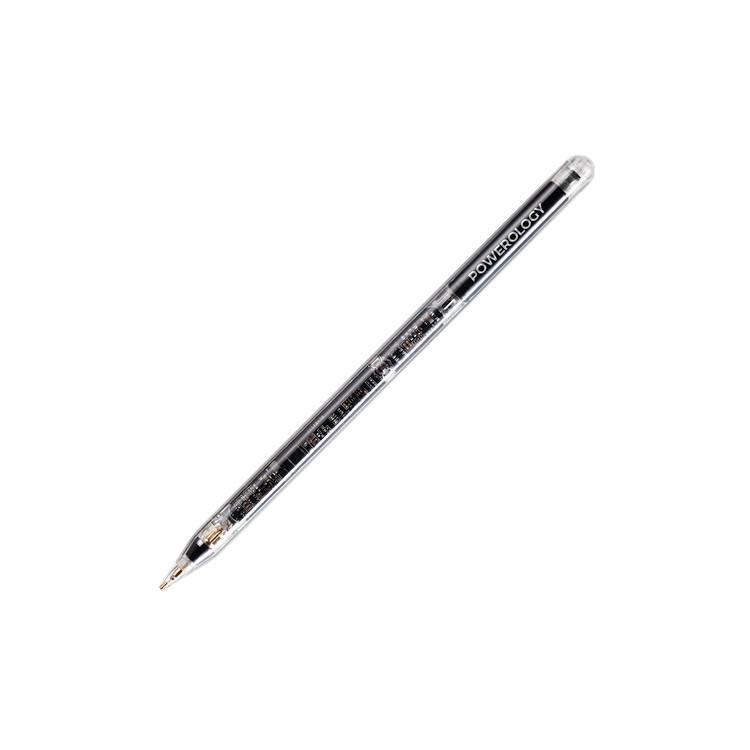 Powerology Transparent Pencil Pro 2018-2022 iPad Models, 1.5mm Pen Tip, Magnetic & Wired Charging, 11 hours Working Time Palm Rejection, Tilt Pressure Function - Black