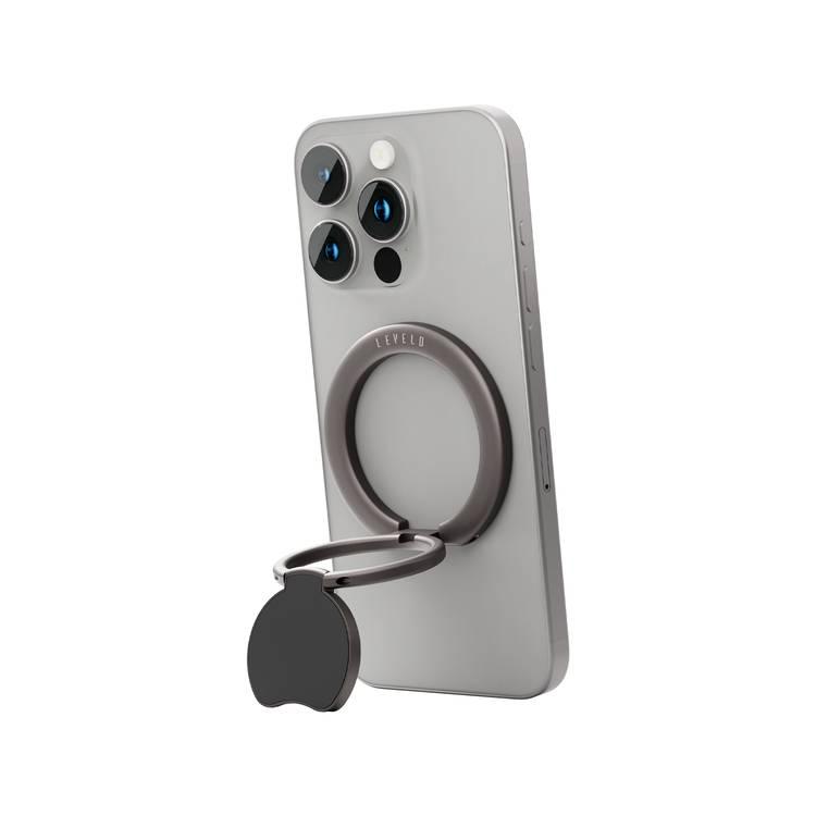 Levelo Orbit MagSafe & Magnetic Phone Ring Holder - Gray