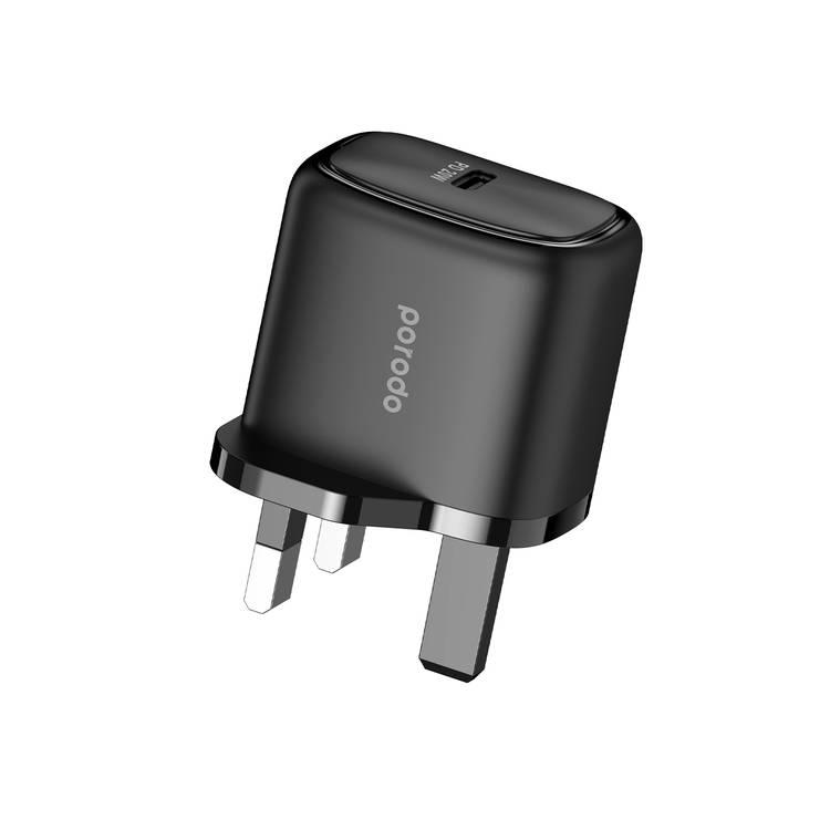 Porodo USB-C Power Delivery 20W Quick Charger - Black