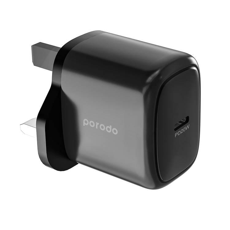 Porodo USB-C Power Delivery 20W Quick Charger - Black