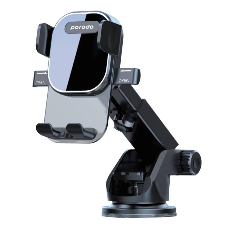 Porodo Auto-Clamp Extension Car Mount Dashboard - Black