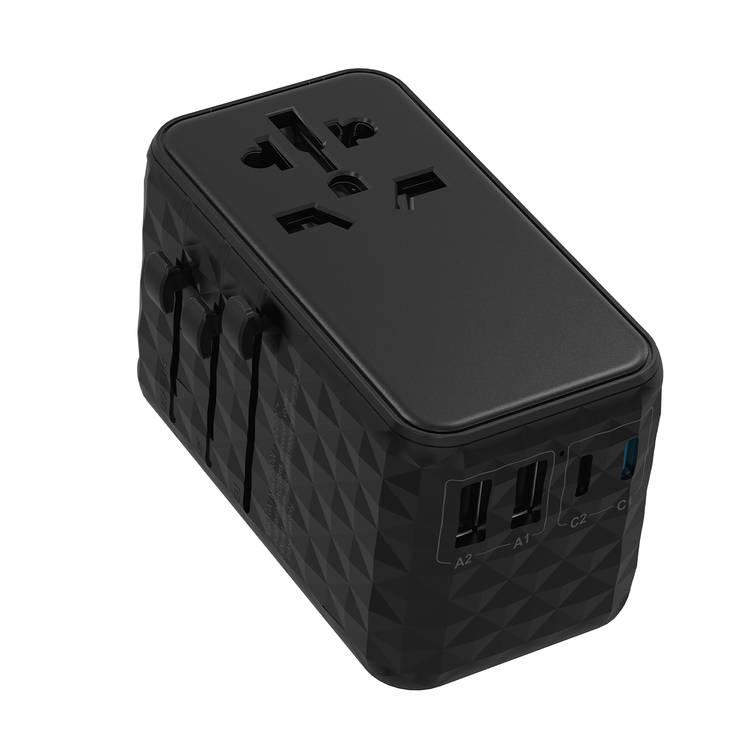 Powerology 4-Port Universal Gan Super Charger - Black