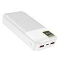 Porodo Blue 20000 mAh 22.5W Power Delivery,  Quick Charge 3.0, Dual USB Output Power Bank - White